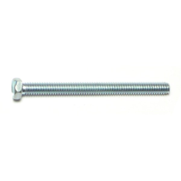 Midwest Fastener #8-32 x 2 in Slotted Hex Machine Screw, Zinc Plated Steel, 20 PK 65558 - main